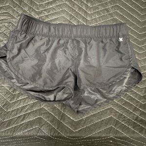 Hurley Black Women's Running Shorts with Logo